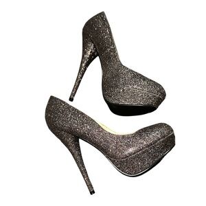 Madden Girl Glitter Platform stiletto Heels Size 7.5